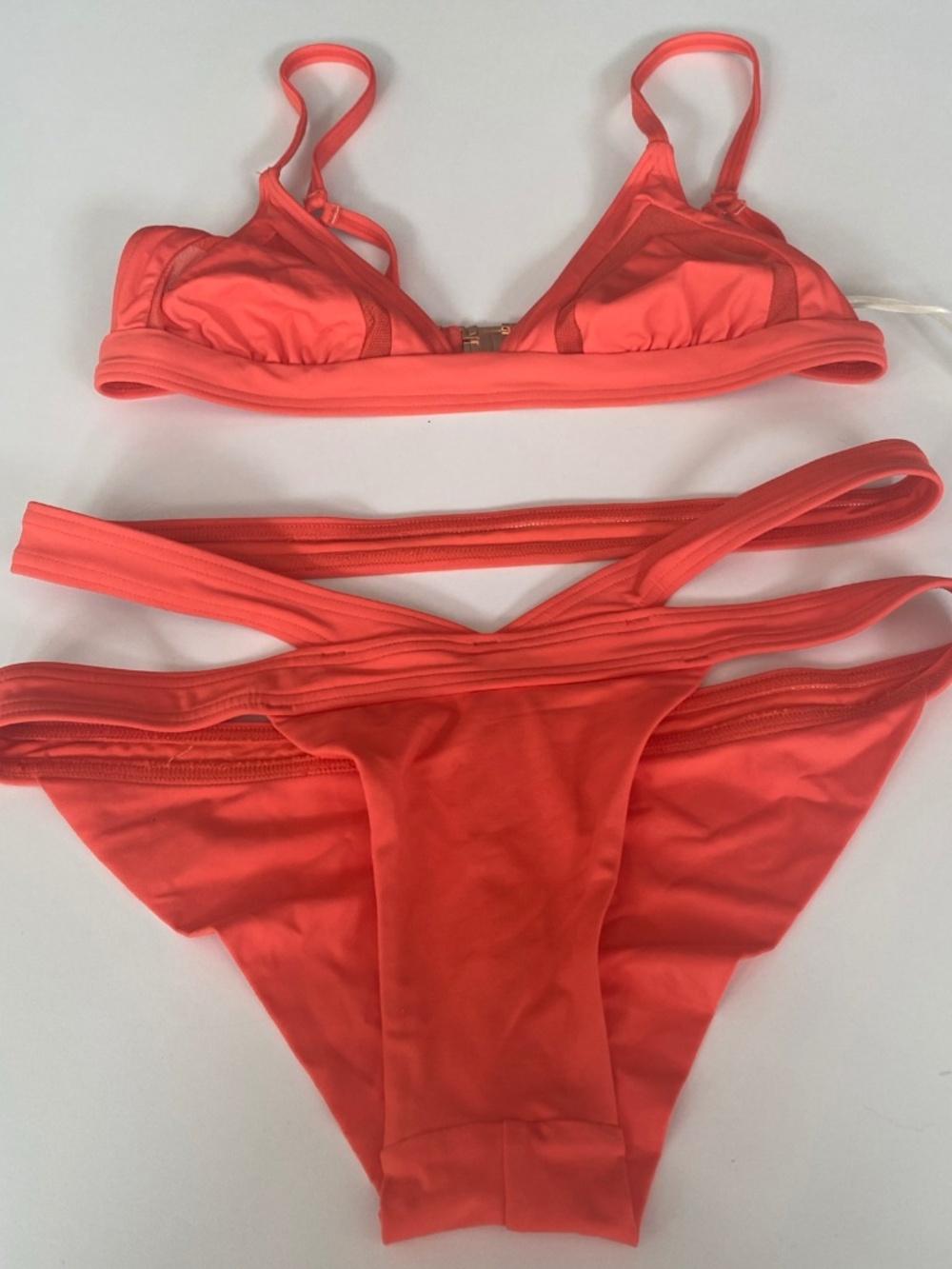 Kopper & Zink size small bikini swimwear orange tangerine